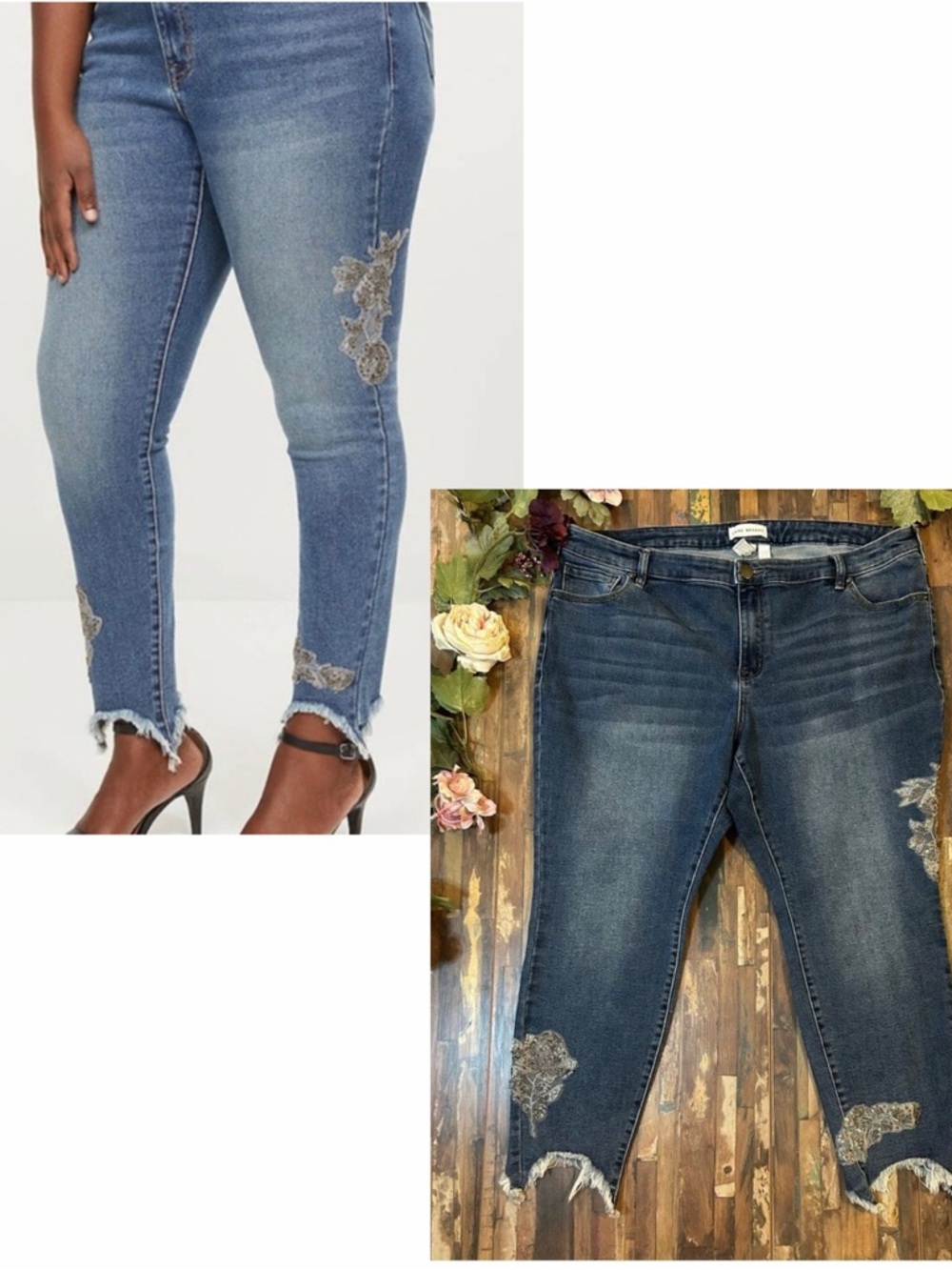 LANE BRYANT NWT Mid-Rise Flex Magic Waistband Signature Fit Skinny Jeans 22